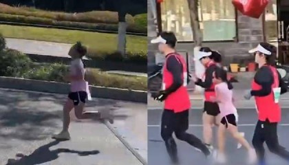 “蹭跑”全马女孩父亲承认违规：女儿10岁已练跑步3年