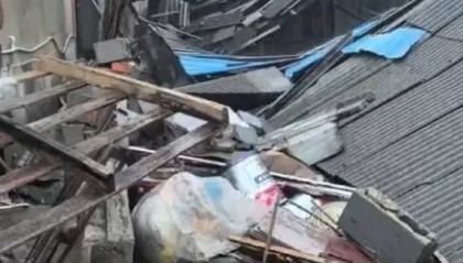 大风暴雨导致湖南岳阳县6户房屋倒塌,100多户受损