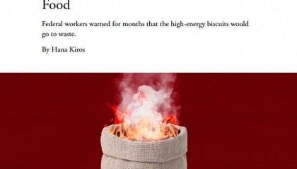 美媒:美国下令焚烧销毁500吨援助食品