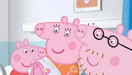 官宣!小猪佩奇妈妈三胎出生,晒一家五口合照