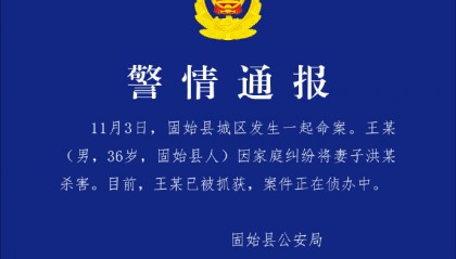 河南男子因家庭纠纷杀妻,女方家属:多次提离婚未果分居,事发时带女儿去男方家看儿子