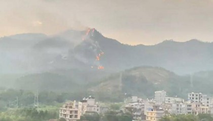 广西博白突发山火,数公里外县城能看到明火,应急:已扑灭,无人员伤亡和重大财产损失