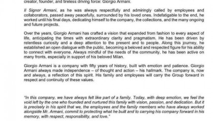 奢侈品牌阿玛尼创始人离世!享年91岁,身家800亿元