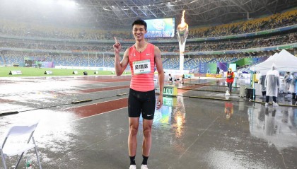 【全国田径锦标赛】吴瑞庭创造男子三级跳亚洲纪录!广东军团一日进账三金