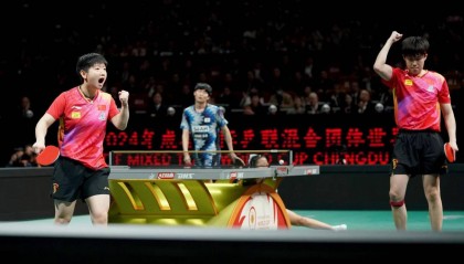 王楚钦:没想到以混双结束今年的比赛 整体挺满意