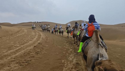 内蒙古遇1959年来最强降水,有游客滞留沙漠近三小时