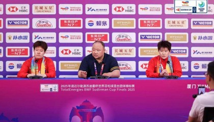 张军:国羽新老交替很不错 女单有信心战胜安洗莹