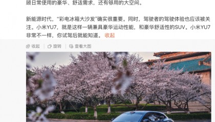 雷军谈小米首款SUV不做6座:“彩电冰箱大沙发”很重要,驾驶体验也应被关注