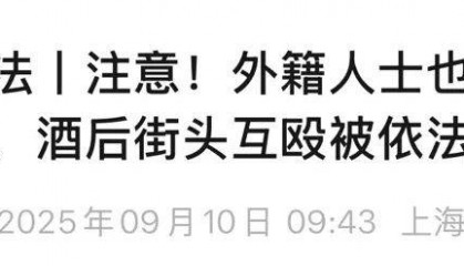 多名外籍人士在上海街头冲突,调查结果公布