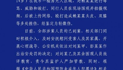 殴打14岁女生的两名施暴者被送往专门学校,律师:施暴方应进行民事赔偿