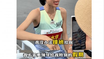 “最快女护士”马拉松夺冠后哭求调休,同行:同事、科室的牺牲应该被看见