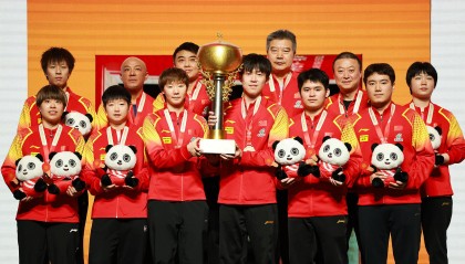 11战全胜!混团世界杯-国乒8-1韩国卫冕夺冠 王曼昱林诗栋均横扫