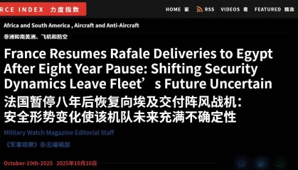 怕被歼10抢单了?美媒:暂停八年后,法国紧急向埃及交付阵风战机